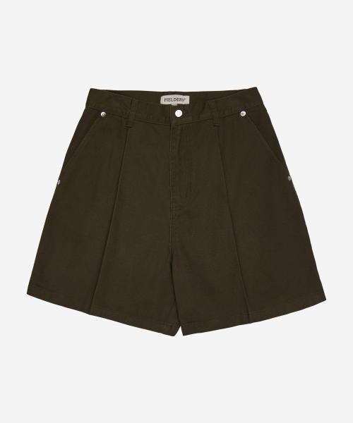 FIELDERS(フィールダーズ)の「WIDE TWO-TUCK HALF-PANTS KHAKI(その他パンツ・レディース・その他・SMALL/MEDIUM)」の2枚目の写真