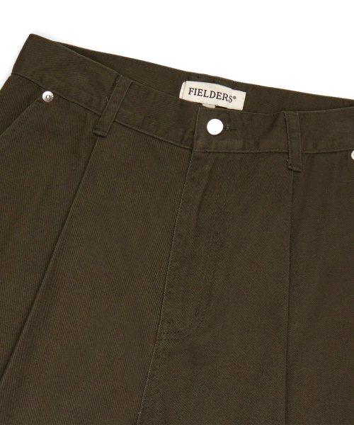 FIELDERS(フィールダーズ)の「WIDE TWO-TUCK HALF-PANTS KHAKI(その他パンツ・レディース・その他・SMALL/MEDIUM)」の4枚目の写真