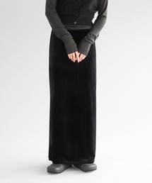 Velor Long Tight Skirt