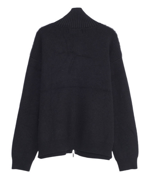 CavariA（キャバリア）の「『CavariA/キャバリア』ファー切り替えニットブルゾン（その他アウター・メンズ・グレー/ブラック・L/M）」の4枚目の写真