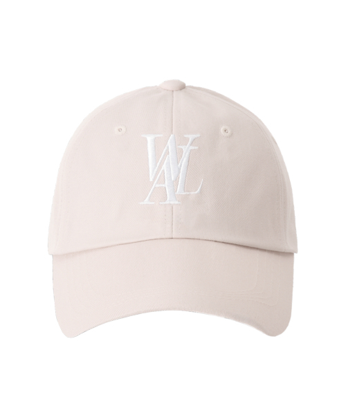 WOOALONG(ウアロン)の「Signature Logo ball cap_WARM BEIGE(キャップ・レディース・ベージュ・MEDIUM/SMALL)」の1枚目の写真