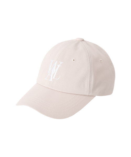 WOOALONG(ウアロン)の「Signature Logo ball cap_WARM BEIGE(キャップ・レディース・ベージュ・MEDIUM/SMALL)」の2枚目の写真