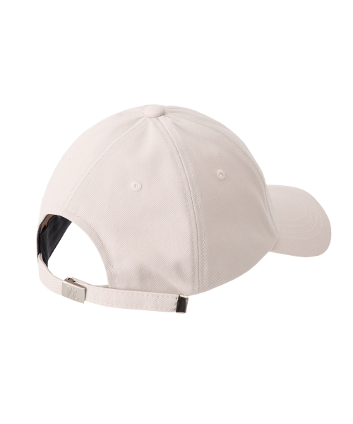 WOOALONG(ウアロン)の「Signature Logo ball cap_WARM BEIGE(キャップ・レディース・ベージュ・MEDIUM/SMALL)」の3枚目の写真