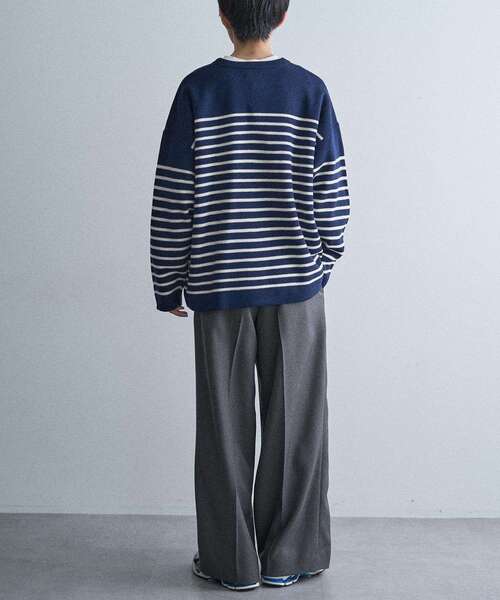 CRAFT STANDARD BOUTIQUE（クラフトスタンダードブティック）の「パネルボーダーニットプルオーバー＜ホームケア可能＞（ニット/セーター・メンズ・ブルー系その他2/ホワイト系その他4/ブラック系その他4・XL/M/L）」の15枚目の写真