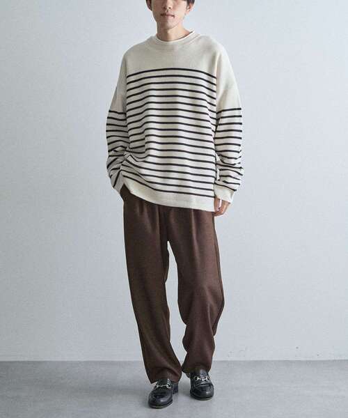 CRAFT STANDARD BOUTIQUE（クラフトスタンダードブティック）の「パネルボーダーニットプルオーバー＜ホームケア可能＞（ニット/セーター・メンズ・ブルー系その他2/ホワイト系その他4/ブラック系その他4・XL/M/L）」の19枚目の写真