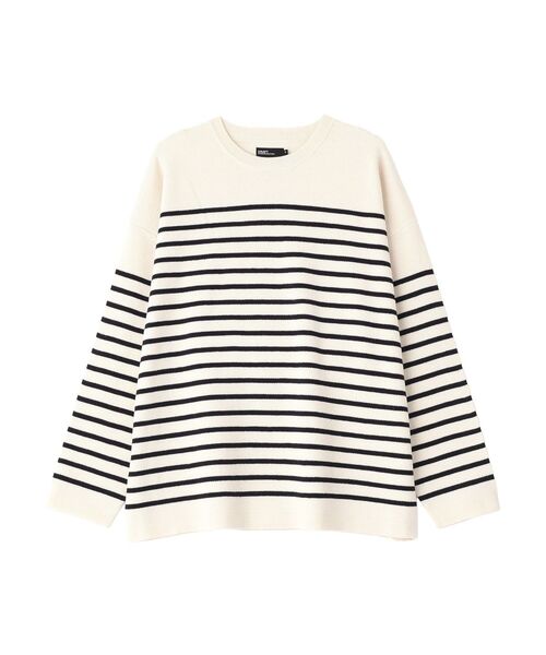 CRAFT STANDARD BOUTIQUE（クラフトスタンダードブティック）の「パネルボーダーニットプルオーバー＜ホームケア可能＞（ニット/セーター・メンズ・ブルー系その他2/ホワイト系その他4/ブラック系その他4・XL/M/L）」の22枚目の写真