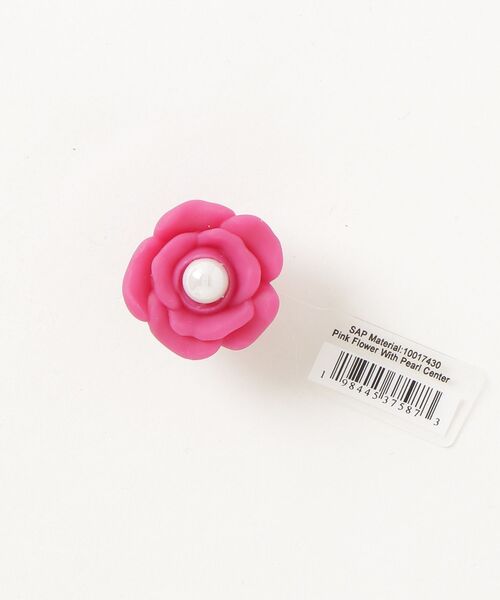 crocs(クロックス)の「crocs Pink Flower With Pearl Center / クロックス ピンク フラワー ウィズ パール センター(シューズアクセサリー・レディース・マルチ・FREE)」の1枚目の写真