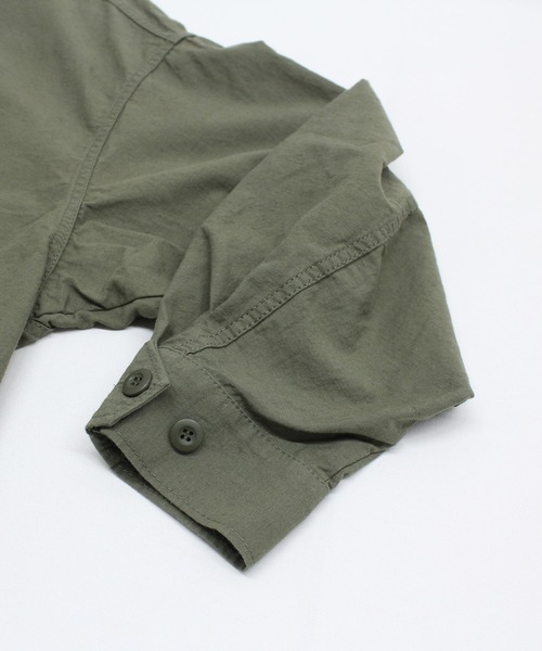 RNA-N（アールエヌエーエヌ）の「J2179 ノーカラーワークジャケット（ノーカラージャケット・レディース・オリーブ/ブラック/ナチュラル・FREE）」の20枚目の写真
