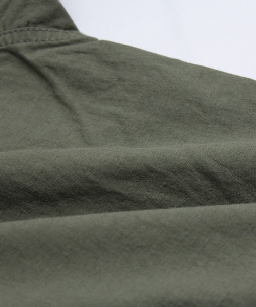 RNA-N（アールエヌエーエヌ）の「J2179 ノーカラーワークジャケット（ノーカラージャケット・レディース・オリーブ/ブラック/ナチュラル・FREE）」の13枚目の写真