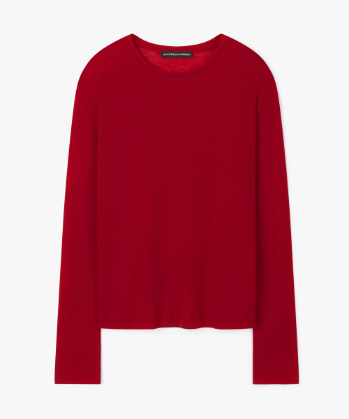 38COMEONCOMMON(38カモンコモン)の「Sheer Touch Long Sleeve (Red)(Tシャツ/カットソー・レディース・その他・FREE)」の1枚目の写真