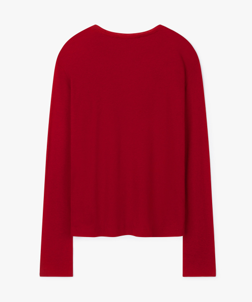 38COMEONCOMMON(38カモンコモン)の「Sheer Touch Long Sleeve (Red)(Tシャツ/カットソー・レディース・その他・FREE)」の2枚目の写真