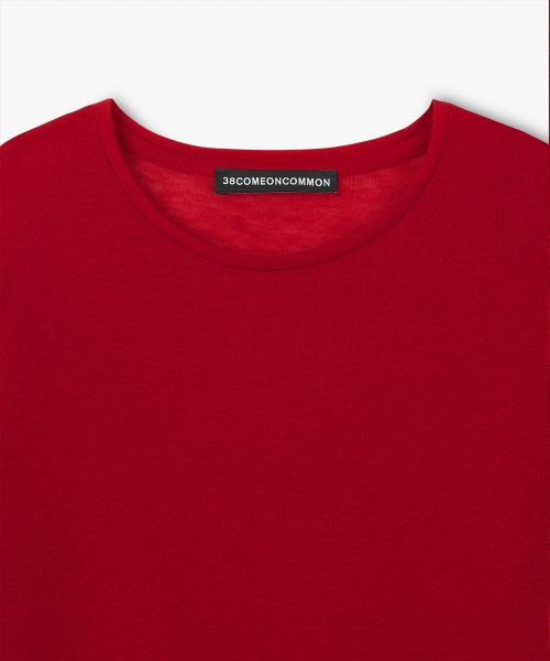 38COMEONCOMMON(38カモンコモン)の「Sheer Touch Long Sleeve (Red)(Tシャツ/カットソー・レディース・その他・FREE)」の3枚目の写真