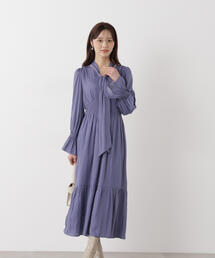 PROPORTION BODY DRESSING | タイ付きギャザーワンピース / 1216140101(ワンピース)
