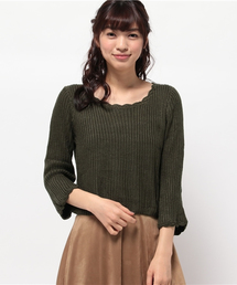 【WHO'S WHO gallery】BM袖フレアニット