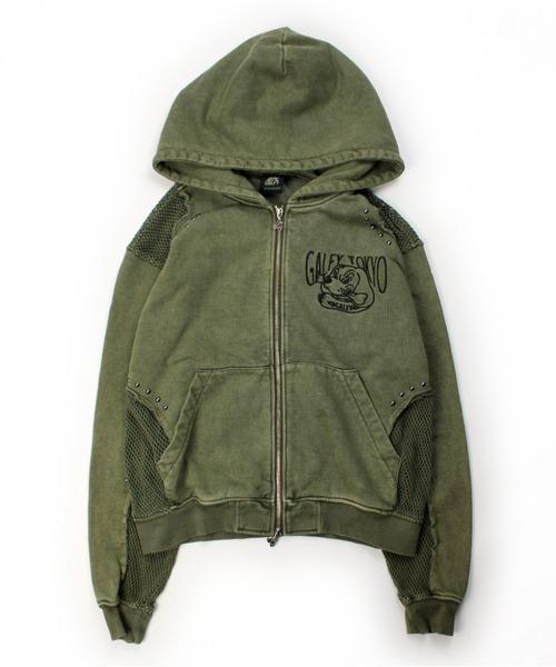 GALFY（ガルフィー）の「GALFY-チラリズムパーカー（パーカー・メンズ・カーキ/ブラック/チャコール・XL/L）」の19枚目の写真