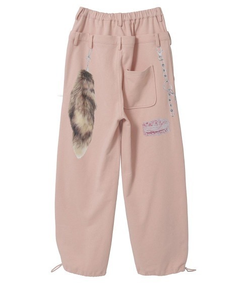 Candy Stripper（キャンディストリッパー）の「DAMAGE PRINT SWEAT パンツ（スウェットパンツ・レディース・ブラック/ピンク/グレー・FREE）」の11枚目の写真