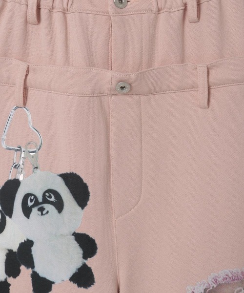 Candy Stripper（キャンディストリッパー）の「DAMAGE PRINT SWEAT パンツ（スウェットパンツ・レディース・ブラック/ピンク/グレー・FREE）」の13枚目の写真