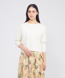 ロングリブスリーブニット プルオーバー