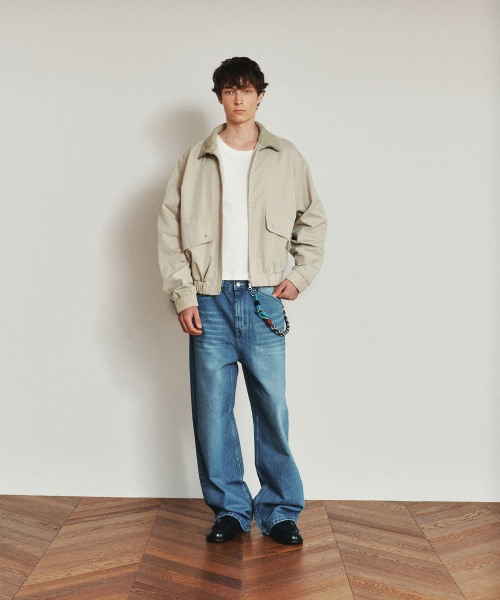 HEUTE(ホイテ)の「DOUBLE STITCH RIP BLOUSON JACKET (LIGHT BEIGE)(ブルゾン・メンズ・その他・M)」の4枚目の写真