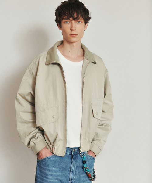 HEUTE(ホイテ)の「DOUBLE STITCH RIP BLOUSON JACKET (LIGHT BEIGE)(ブルゾン・メンズ・その他・M)」の2枚目の写真