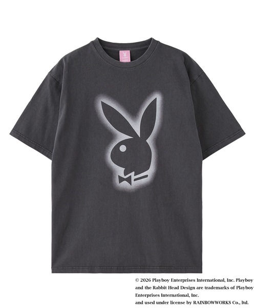 PLAYBOY（プレイボーイ）の「PLAYBOY × X-girl FADED S/S TEE（Tシャツ/カットソー・レディース・ブラック/ブラウン・S/M）」の2枚目の写真