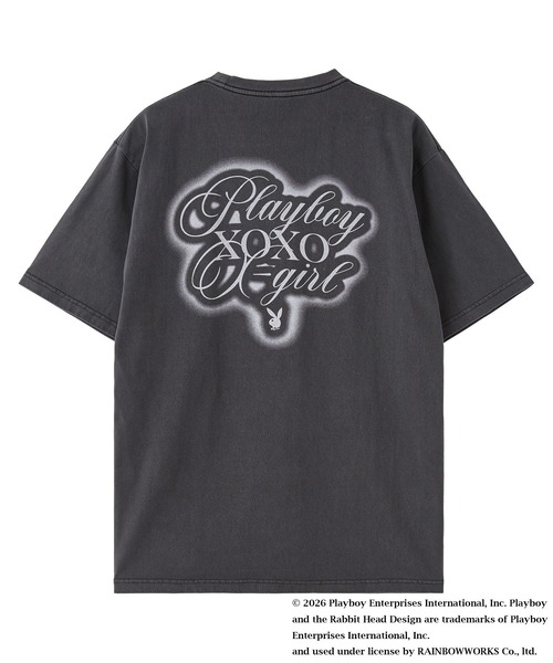 PLAYBOY（プレイボーイ）の「PLAYBOY × X-girl FADED S/S TEE（Tシャツ/カットソー・レディース・ブラック/ブラウン・S/M）」の4枚目の写真