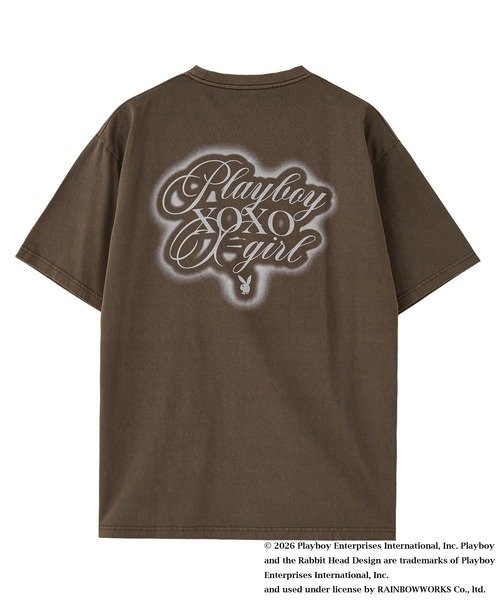 PLAYBOY（プレイボーイ）の「PLAYBOY × X-girl FADED S/S TEE（Tシャツ/カットソー・レディース・ブラック/ブラウン・S/M）」の13枚目の写真