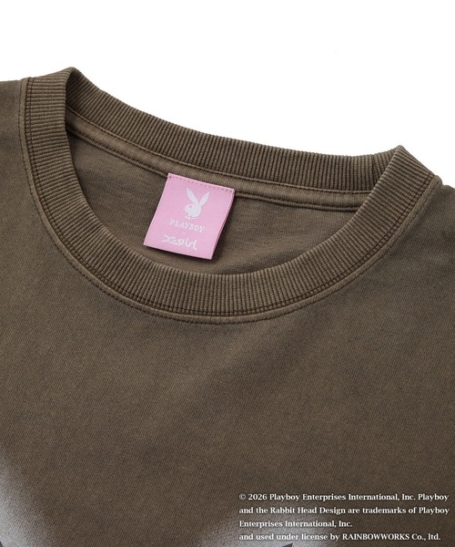 PLAYBOY（プレイボーイ）の「PLAYBOY × X-girl FADED S/S TEE（Tシャツ/カットソー・レディース・ブラック/ブラウン・S/M）」の12枚目の写真