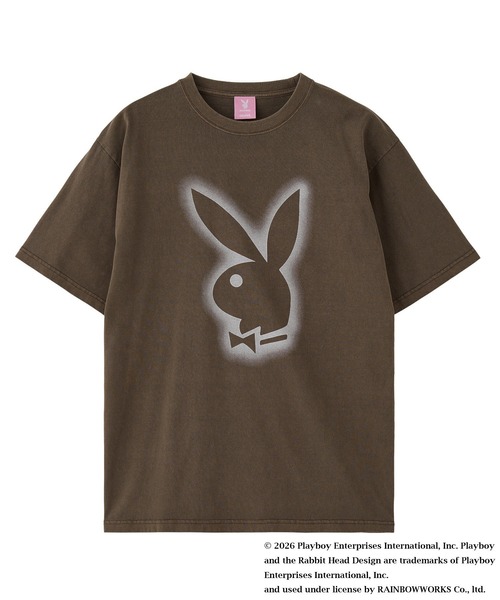 PLAYBOY（プレイボーイ）の「PLAYBOY × X-girl FADED S/S TEE（Tシャツ/カットソー・レディース・ブラック/ブラウン・S/M）」の3枚目の写真