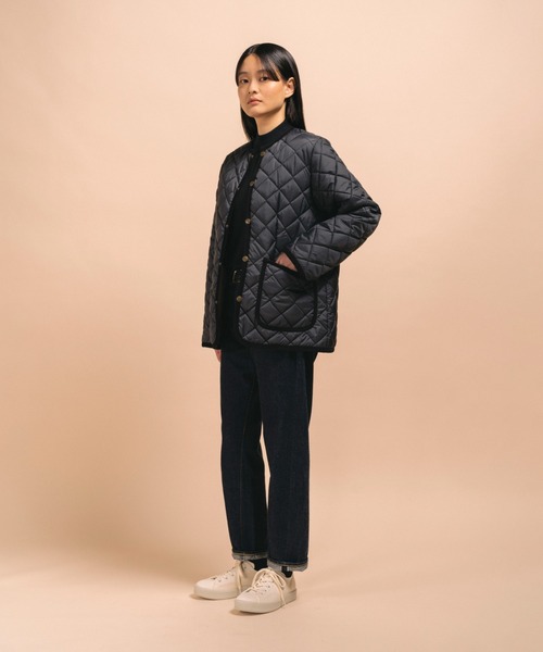 LAVENHAM(ラベンハム)の「Contrast Cornard Jacket Womens / コントラスト コナード ジャケット ウィメンズ|【 CREW NECK JACKET / クルー ネック ジャケット 】(その他アウター・レディース・ブラック・10/12/16/14/8/6)」の12枚目の写真