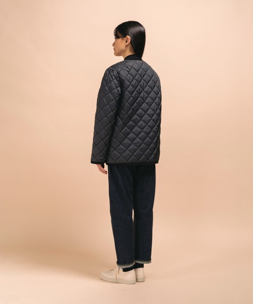 LAVENHAM(ラベンハム)の「Contrast Cornard Jacket Womens / コントラスト コナード ジャケット ウィメンズ|【 CREW NECK JACKET / クルー ネック ジャケット 】(その他アウター・レディース・ブラック・10/12/16/14/8/6)」の14枚目の写真