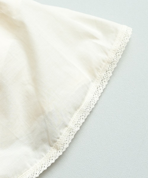 MARKEY'S（マーキーズ）の「ローンビッグカラーノースリーブブラウス/おとな（シャツ/ブラウス・レディース・ブラック/ホワイト・160cm）」の12枚目の写真