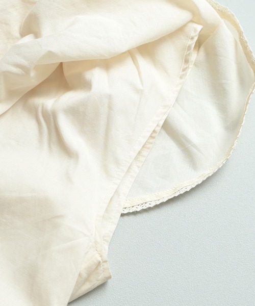 MARKEY'S（マーキーズ）の「ローンビッグカラーノースリーブブラウス/おとな（シャツ/ブラウス・レディース・ブラック/ホワイト・160cm）」の13枚目の写真