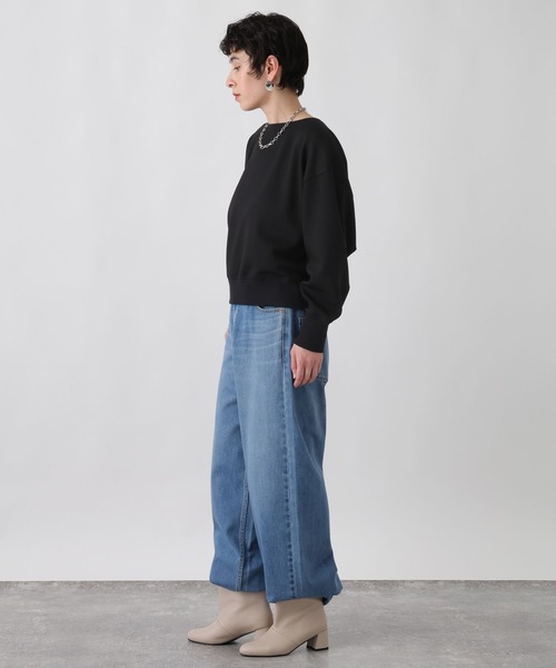 studio CLIP（スタディオクリップ）の「《ウタオ》2WAYカシュクールプルオーバー（Tシャツ/カットソー・レディース・グレー/オフホワイト/ブラック・FREE）」の18枚目の写真