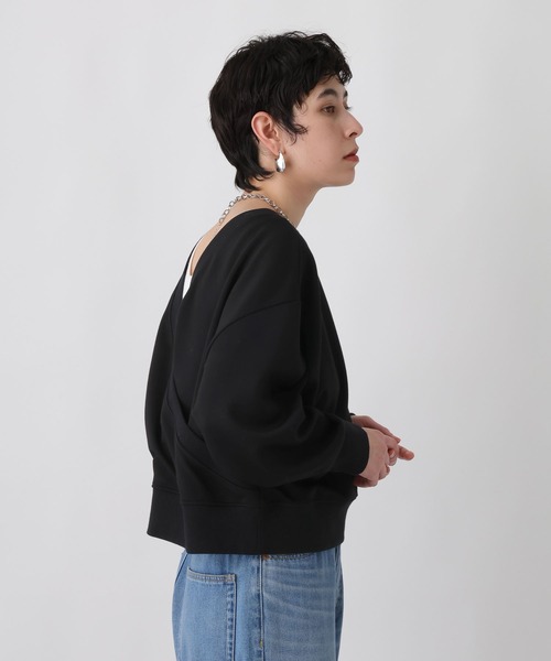 セール】《ウタオ》2WAYカシュクールプルオーバー（Tシャツ/カットソー