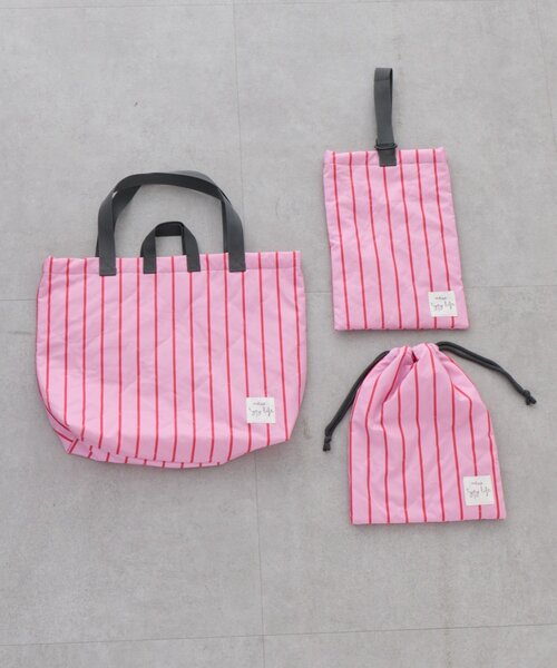 CIAOPANIC TYPY（チャオパニックティピー）の「【KIDS】【新生活・入学準備】洗えるストライプ柄レッスンBAG(ユニセックス)（トートバッグ・キッズ・カーキ/サックスブルー/ピンク・ONE SIZE）」の18枚目の写真