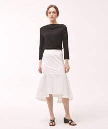 Slit Mermaid Skirt - White