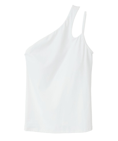 Julier Yoga and Relax（ジュリエヨガアンドリラックス）の「Julier YOGA FITアシメミドルトップス（その他トップス・レディース・ブラック/グレー/ブルー/ホワイト・1/0）」の2枚目の写真