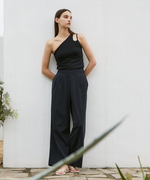 Julier Yoga and Relax（ジュリエヨガアンドリラックス）の「Julier YOGA FITアシメミドルトップス（その他トップス・レディース・ブラック/グレー/ブルー/ホワイト・1/0）」の10枚目の写真