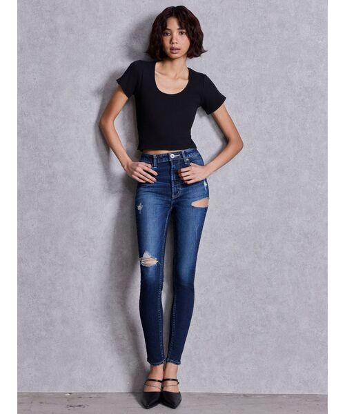 GYDA（ジェイダ）の「GDビジューMOLDチェーンストラップポインテッドミュール（パンプス・レディース・ブラック/オフホワイト・SMALL/LARGE/MEDIUM）」の10枚目の写真