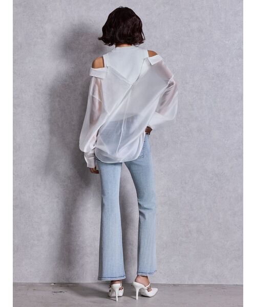 GYDA（ジェイダ）の「GDビジューMOLDチェーンストラップポインテッドミュール（パンプス・レディース・ブラック/オフホワイト・SMALL/LARGE/MEDIUM）」の17枚目の写真