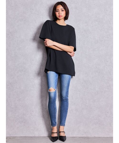 GYDA(ジェイダ)の「GDビジューMOLDチェーンストラップポインテッドミュール(パンプス・レディース・ブラック/オフホワイト・SMALL/LARGE/MEDIUM)」の19枚目の写真