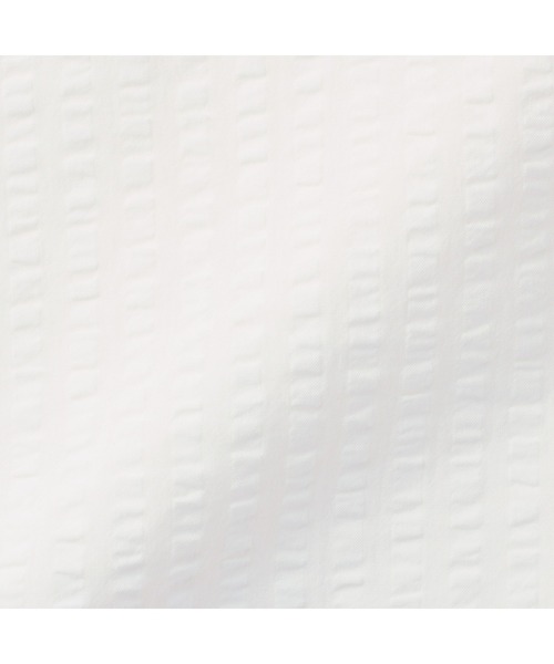 無印良品（ムジルシリョウヒン）の「綿　サッカー織　ボックスシーツ・Ｓ　１００×２００×１８‐２８ｃｍ用（寝具・メンズ・グレー/オフホワイト/グリーン/ベージュ・FREE）」の6枚目の写真