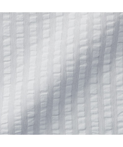 無印良品（ムジルシリョウヒン）の「綿　サッカー織　ボックスシーツ・Ｓ　１００×２００×１８‐２８ｃｍ用（寝具・メンズ・グレー/オフホワイト/グリーン/ベージュ・FREE）」の8枚目の写真