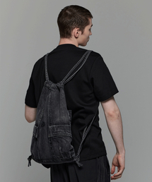 HEDER HELEN（ヘダーヘレン）の「POCKET DENIM BAG BLACK（バックパック/リュック）」