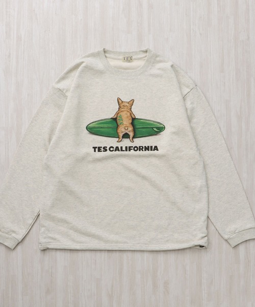 The Endless Summer（エンドレスサマー）の「【WEB / FLAG SHOP限定】4COLOR BUHI 裾ドローコード BIG SWEAT /オーバーサイズ・ビッグシルエット・クルーネック（スウェット・メンズ・ネイビー/ブラウン/ホワイト/ブラック・FREE/LARGE/MEDIUM）」の11枚目の写真