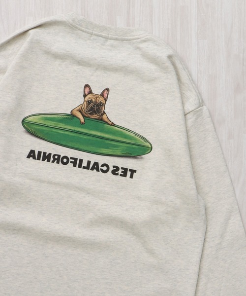 The Endless Summer（エンドレスサマー）の「【WEB / FLAG SHOP限定】4COLOR BUHI 裾ドローコード BIG SWEAT /オーバーサイズ・ビッグシルエット・クルーネック（スウェット・メンズ・ネイビー/ブラウン/ホワイト/ブラック・FREE/LARGE/MEDIUM）」の14枚目の写真