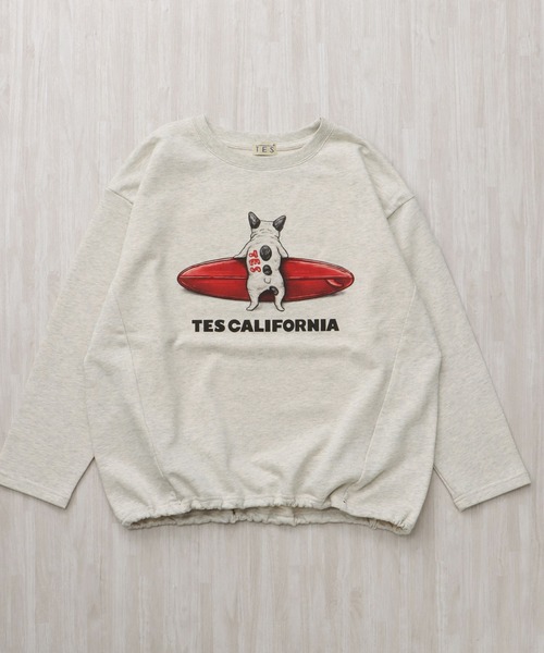 The Endless Summer（エンドレスサマー）の「【WEB / FLAG SHOP限定】4COLOR BUHI 裾ドローコード BIG SWEAT /オーバーサイズ・ビッグシルエット・クルーネック（スウェット・メンズ・ネイビー/ブラウン/ホワイト/ブラック・FREE/LARGE/MEDIUM）」の19枚目の写真