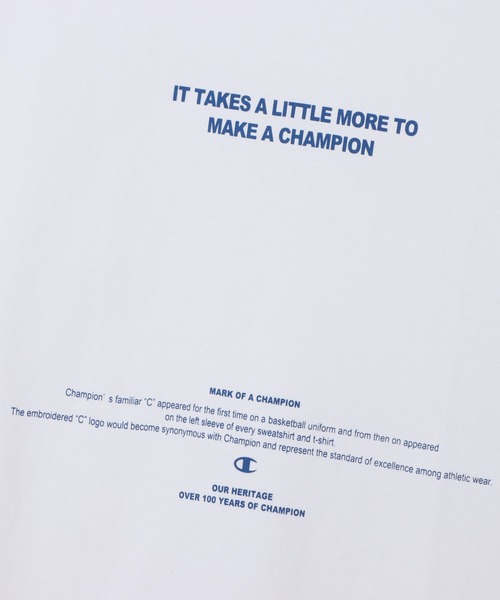 Champion(チャンピオン)の「【Champion/チャンピオン】レディース ショートスリーブTシャツ(Tシャツ/カットソー・レディース・オートミール/スモークピンク/ホワイト/ライトグリーン系/ブルー・LARGE/MEDIUM)」の18枚目の写真