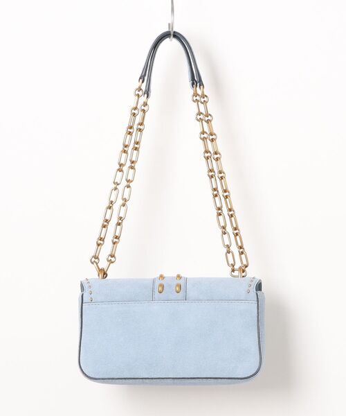 MICHAEL KORS(マイケルコース)の「TRIBECA スタッズ スエード コンバーチブル チェーン ショルダー スモール(ショルダーバッグ・レディース・ブルー系・FREE)」の5枚目の写真